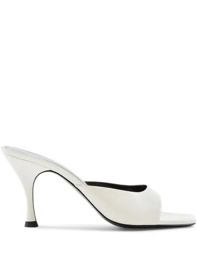 Jude Leather Sandals In White