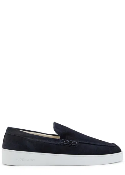 Jude Llow Jacqués Suede Loafers In Black