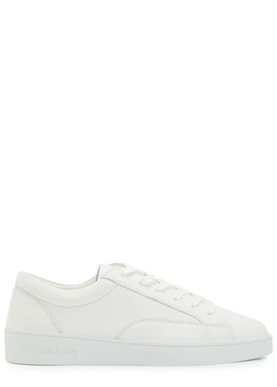 JUDE LLOW JUDE LLOW NICO PANELLED GRAINED LEATHER SNEAKERS