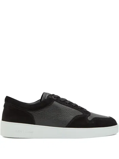 Jude Llow Panelled Lace-up Sneakers In Black