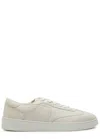 Jude Llow Pierre Panelled Grained Leather Sneakers In White