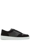 Jude Llow Telier Panelled Grained Leather Sneakers In Black