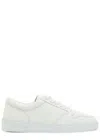 Jude Llow Telier Panelled Grained Leather Sneakers In White