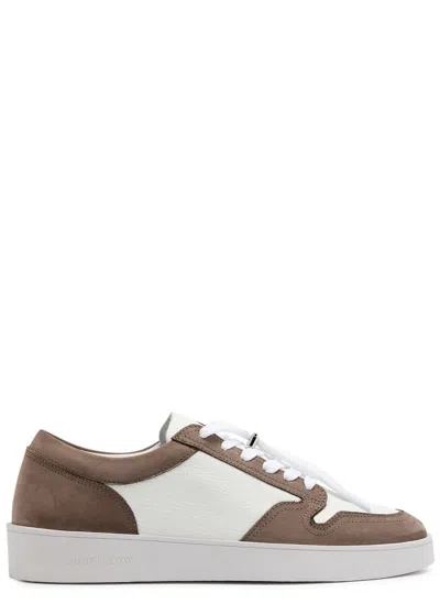 Jude Llow Telier Panelled Suede Sneakers In Brown