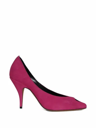Jude Lyb Suede Pumps In Burgundy