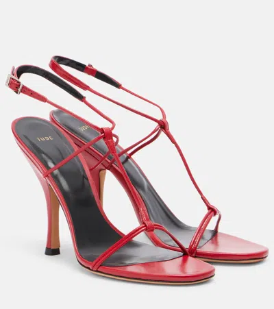 Jude Mixer Leather Slingback Sandals In Multi