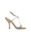 Jude 108mm Mixer Metallic Strappy Sandals In Gold