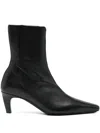 Jude Pointed-toe Leather Boots In Animal Print