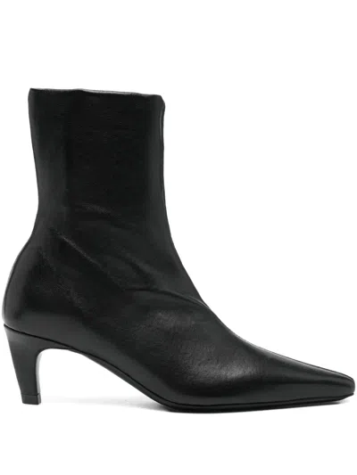 JUDE POINTED-TOE LEATHER BOOTS