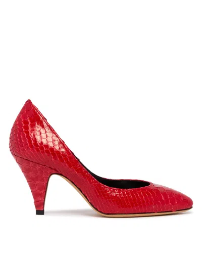 Jude Red Haze Leather Pumps