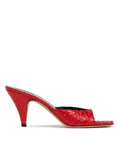 Jude Red Haze Leather Sandals