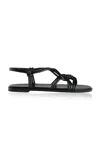 Jude Roma Leather Sandals In Black