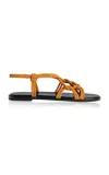 Jude Roma Suede Leather Sandals In Neutral