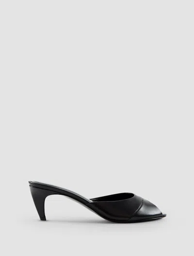 Jude Sandali Cave In Black Leather