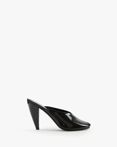 Jude Stylish Leather Sandal In Blk Lthr