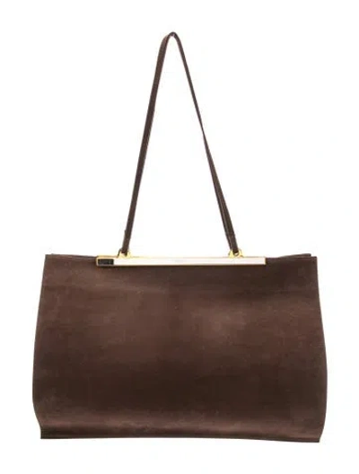 Pre-owned Jude Suede Shoulder Bag In Brown