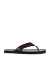 Jude Vermelho Sandal In Brown Brushed Leather