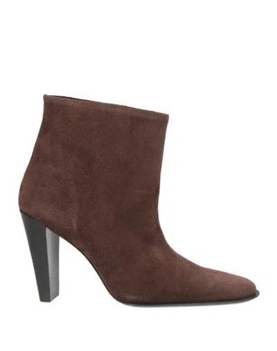 Jude Woman Ankle Boots Dark Brown Size 11 Calfskin
