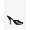 Jude Womens Black Date 105 Leather Mules In Black