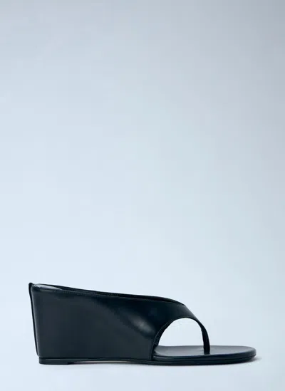 Jude Yaga Wedge Sandals In Black
