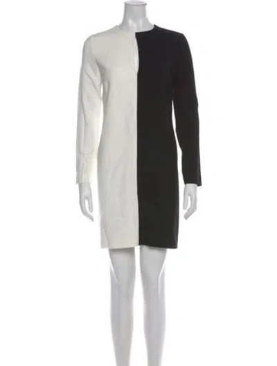 Pre-owned Judith & Charles Colorblock Pattern Knee-length Dress W/ Tags In Black