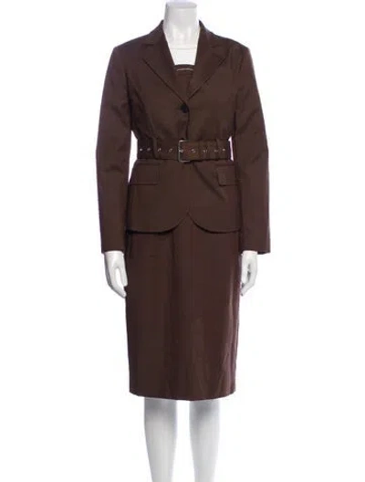 Pre-owned Judith & Charles Dress Set In Brown