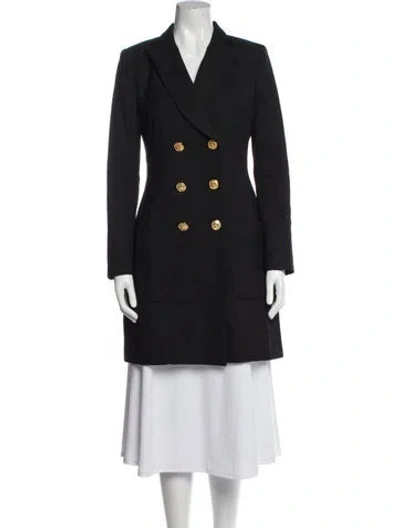 Pre-owned Judith & Charles Peacoat In Black