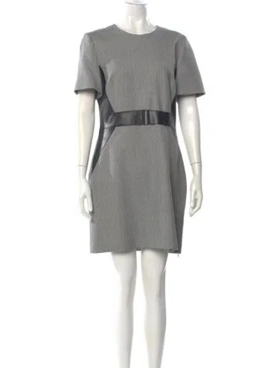 Pre-owned Judith & Charles Plaid Print Mini Dress In Black