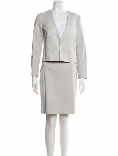 Pre-owned Judith & Charles Skirt Set In Gray