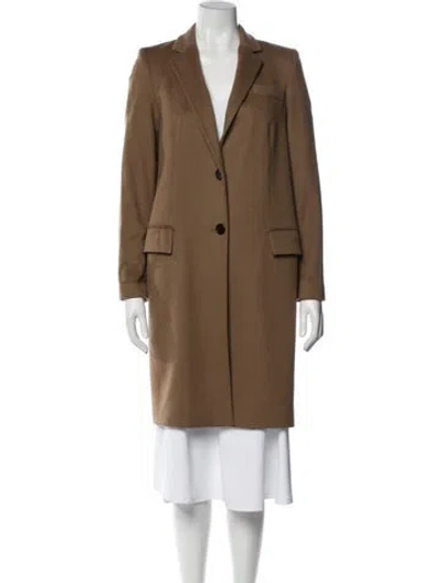Pre-owned Judith & Charles Virgin Wool Coat In Brown