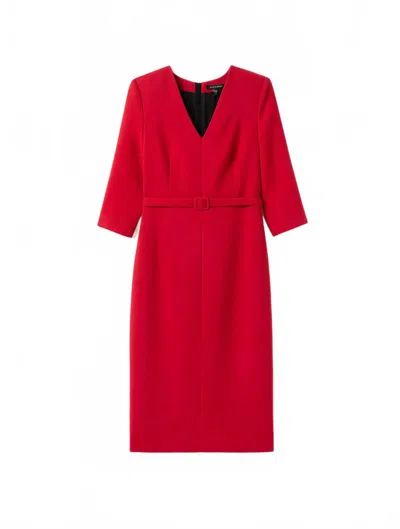 Judith & Charles Women's Ora Dress In Deep Red