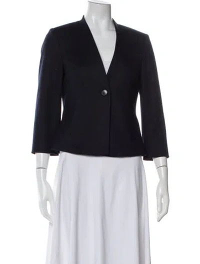 Pre-owned Judith & Charles Wool Blazer In Blue
