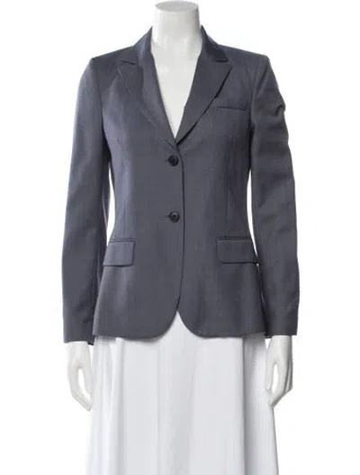 Pre-owned Judith & Charles Wool Blazer In Gray