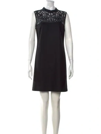 Pre-owned Judith & Charles Wool Knee-length Dress In Black