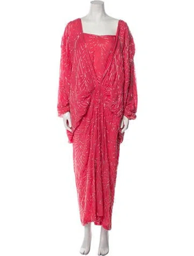 Pre-owned Judith Ann Creations Inc Vintage Long Dress In Pink