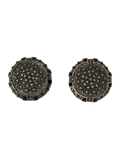 Pre-owned Judith Jack Clip-on Earrings In Multi