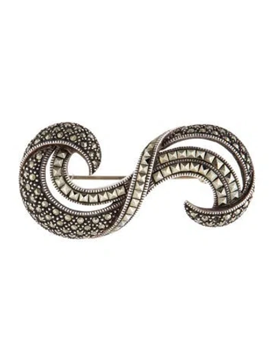 Pre-owned Judith Jack Vintage S Brooch Pin In Multi