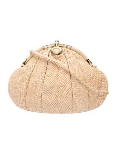 Pre-owned Judith Leiber Alligator Evening Bag In Neutrals