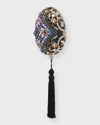 Judith Leiber Anniversary Celebration Egg Clutch Bag In Silver Jet Multi