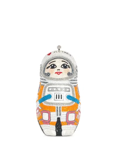 Judith Leiber Astronaut Crystal-embellished Clutch Bag In Multi