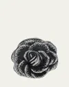 Judith Leiber Black Magic Crystal Minaudiere In Black