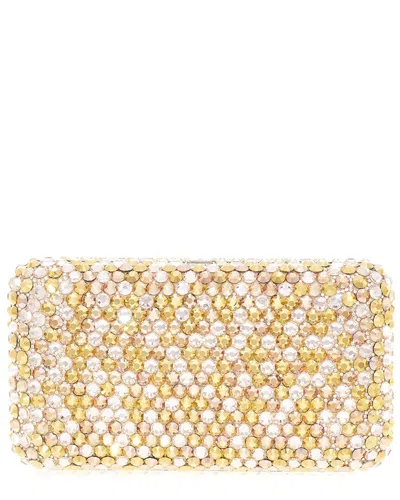 Judith Leiber Bling Mix Clutch In Gold
