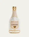 Judith Leiber Forever Bottle Clutch Bag In Champagne Multi