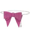 Judith Leiber Bow Belt In Multi