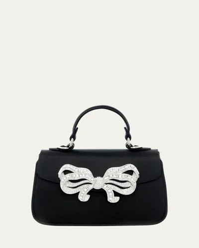 Judith Leiber Bow Satin Top-handle Bag
