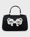 Judith Leiber Bow Satin Top-handle Bag