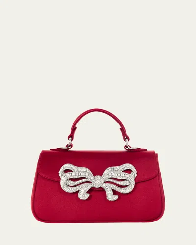 Judith Leiber Bow Satin Top-handle Bag