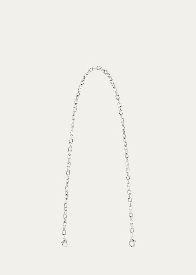 Judith Leiber Brass Elbow Chain Shoulder Strap In Silver