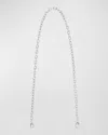 Judith Leiber Brass Elbow Chain Shoulder Strap In Silver