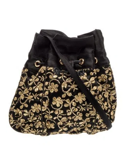 Pre-owned Judith Leiber Bucket Bag In Black